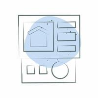 Icon Control Panel. related to Home Security symbol. Color Spot Style vector