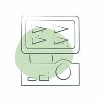 Icon Digital Recorder. related to Home Security symbol. Color Spot Style vector