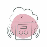 Icon Carbon Monoxide Detector. related to Home Security symbol. Color Spot Style vector