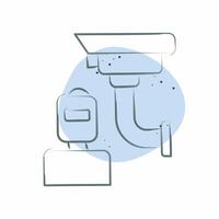 Icon Intrusion. related to Home Security symbol. Color Spot Style vector