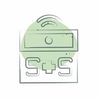 Icon Medical Alert. related to Home Security symbol. Color Spot Style vector