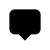 black speech bubble sign isolated on white, bubble speak icon trendy flat design, simple square dialog message for icon, speech bubble square black for button, text box for comment symbols vector