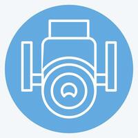 Icon Security Camera. related to Home Security symbol. blue eyes style vector