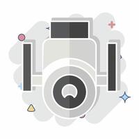 Icon Security Camera. related to Home Security symbol. comic style vector