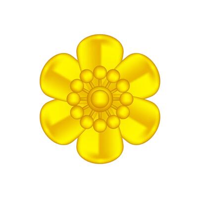 single flowers gold ornate isolated on white background, luxury flower petal gold simple, golden flowers object metal sculpture, illustration of deluxe golden flower, clip art flowers luxurious gold