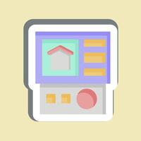 Sticker Control Panel. related to Home Security symbol vector