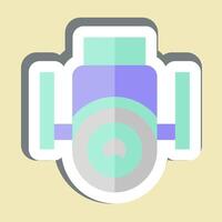 Sticker Security Camera. related to Home Security symbol vector