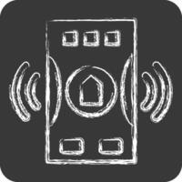 Icon Emergency. related to Home Security symbol. chalk Style vector