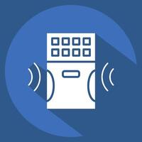 Icon Air Purifier. related to Home Security symbol. long shadow style vector