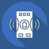 Icon Emergency. related to Home Security symbol. long shadow style vector