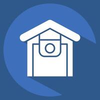 Icon Infrared Surveillance. related to Home Security symbol. long shadow style vector