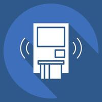 Icon Wireless Security System. related to Home Security symbol. long shadow style vector