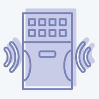Icon Air Purifier. related to Home Security symbol. two tone style vector