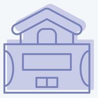 Icon Alarm System. related to Home Security symbol. two tone style vector
