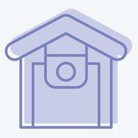 Icon Infrared Surveillance. related to Home Security symbol. two tone style vector