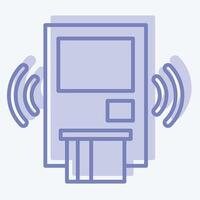 Icon Wireless Security System. related to Home Security symbol. two tone style vector