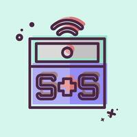 Icon Medical Alert. related to Home Security symbol. MBE style vector