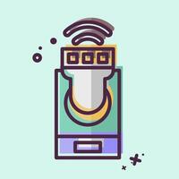 Icon Smart lighting. related to Home Security symbol. MBE style vector
