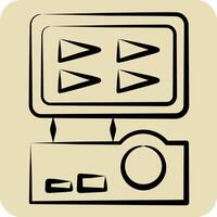 Icon Digital Recorder. related to Home Security symbol. hand drawn style vector