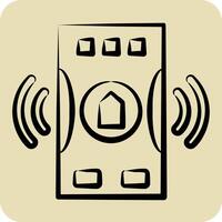 Icon Emergency. related to Home Security symbol. hand drawn style vector