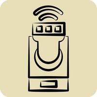 Icon Smart lighting. related to Home Security symbol. hand drawn style vector
