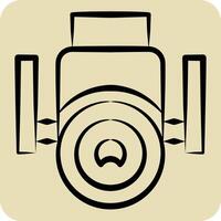 Icon Security Camera. related to Home Security symbol. hand drawn style vector