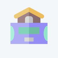 Icon Alarm System. related to Home Security symbol. flat style vector
