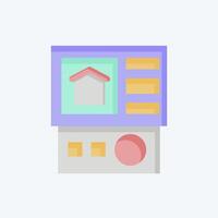 Icon Control Panel. related to Home Security symbol. flat style vector