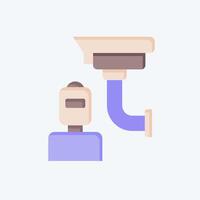 Icon Intrusion. related to Home Security symbol. flat style vector