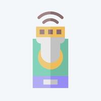 Icon Smart lighting. related to Home Security symbol. flat style vector