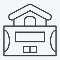 Icon Alarm System. related to Home Security symbol. line style vector