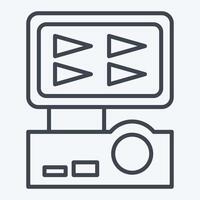 Icon Digital Recorder. related to Home Security symbol. line style vector