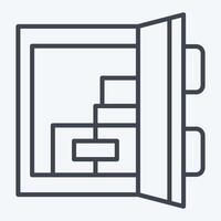 Icon Door Sensor. related to Home Security symbol. line style vector