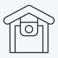 Icon Infrared Surveillance. related to Home Security symbol. line style vector