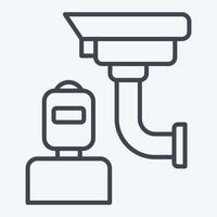 Icon Intrusion. related to Home Security symbol. line style vector