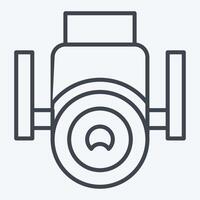 Icon Security Camera. related to Home Security symbol. line style vector
