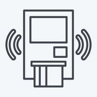 Icon Wireless Security System. related to Home Security symbol. line style vector