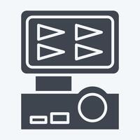 Icon Digital Recorder. related to Home Security symbol. glyph style vector