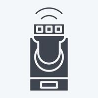 Icon Smart lighting. related to Home Security symbol. glyph style vector