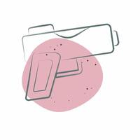 Icon Gun. related to Military symbol. Color Spot Style. design editable vector