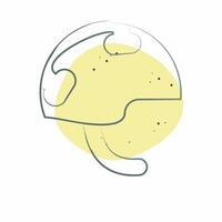 Icon Millitary Helmet. related to Military symbol. Color Spot Style. design editable vector