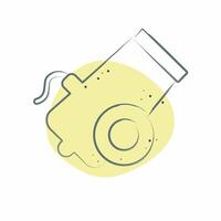 Icon Bullet. related to Military symbol. Color Spot Style. design editable 1 vector