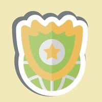 Sticker Planit Grid. related to Military symbol. design editable vector