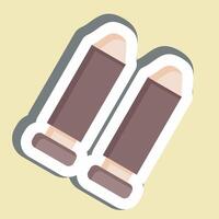 Sticker Bullet. related to Military symbol. design editable vector