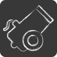 Icon Bullet. related to Military symbol. chalk Style. design editable 1 vector