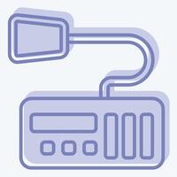 Icon Millitary Radio 2. related to Military symbol. two tone style. design editable vector
