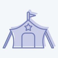 Icon Millitary Tant. related to Military symbol. two tone style. design editable vector