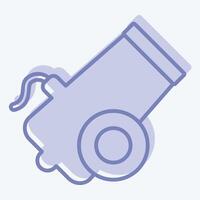 Icon Bullet. related to Military symbol. two tone style. design editable 1 vector