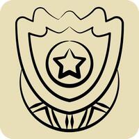 Icon Planit Grid. related to Military symbol. hand drawn style. design editable vector