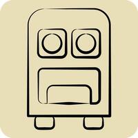 Icon Command Center. related to Military symbol. hand drawn style. design editable vector